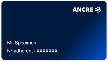 Exemple carte adhérent ANCRE